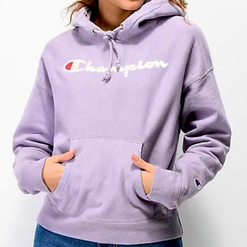 Champion Lavender Purple Reverse Weave Hoodie